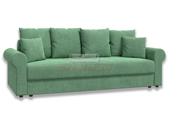 Диван-кровать Лира люкс БНП 1400, зеленый велюр
