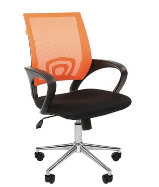 Офисное кресло Chairman 696 хром, оранжевый
