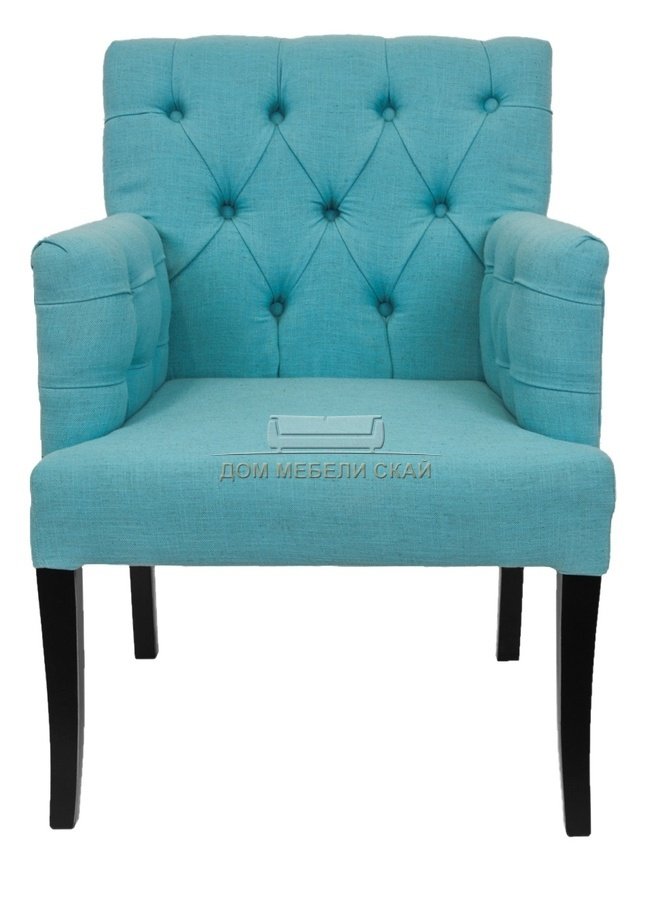 Кресло Zander, бирюзовый лён blue