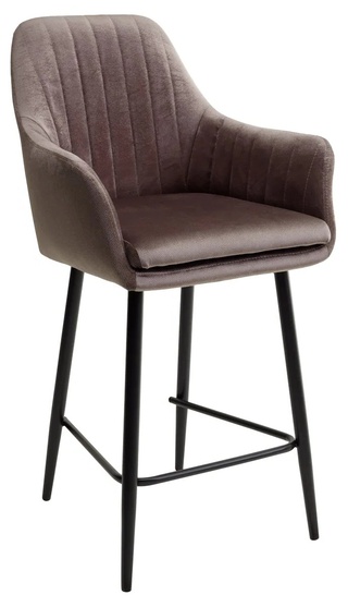 Полубарный стул Роден, велюровый светло-коричневого цвета Blitz 06 молочный шоколад