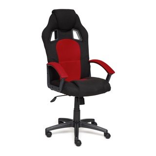 Кресло офисное Драйвер Driver, черно-красное/рогожка/сетка