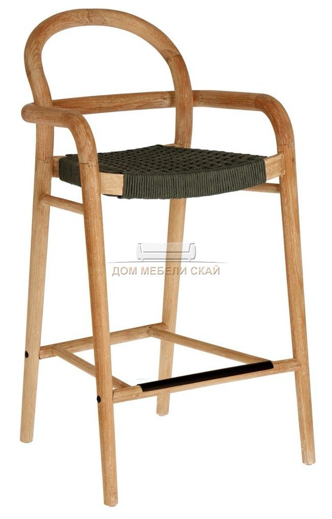 Барный стул Sheryl, В.99 шенилл серого цвета