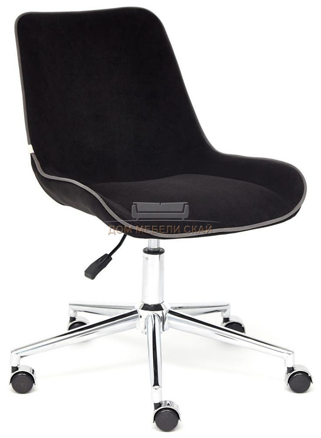 Офисное кресло Style, черный велюр