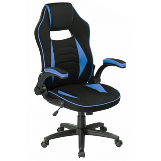 Компьютерное кресло Plast 1, черно-голубое