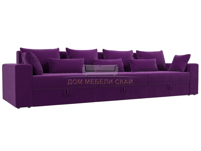 Диван-кровать Майами Long, фиолетовый/микровельвет