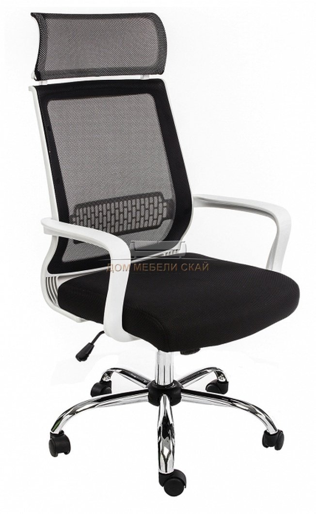 Компьютерное кресло Lion, черно-белое