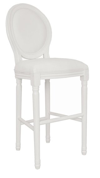 Барный стул Filon, white рогожка белого цвета