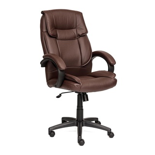 Кресло офисное Ореон Oreon, экокожа перфорированная коричневая