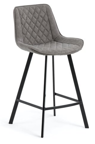 Барный стул Arian, экокожа серого цвета