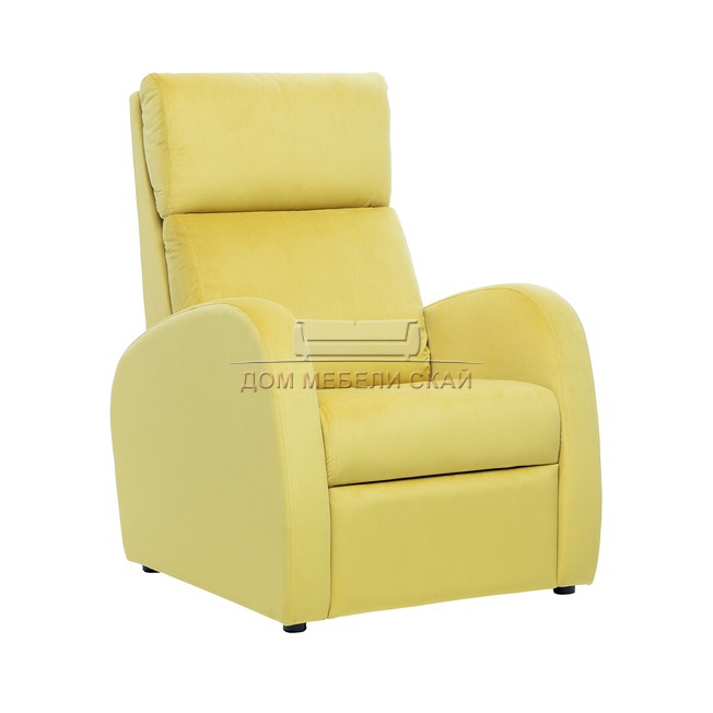 Кресло реклайнер Leset Грэмми-2, велюр V28 желтый