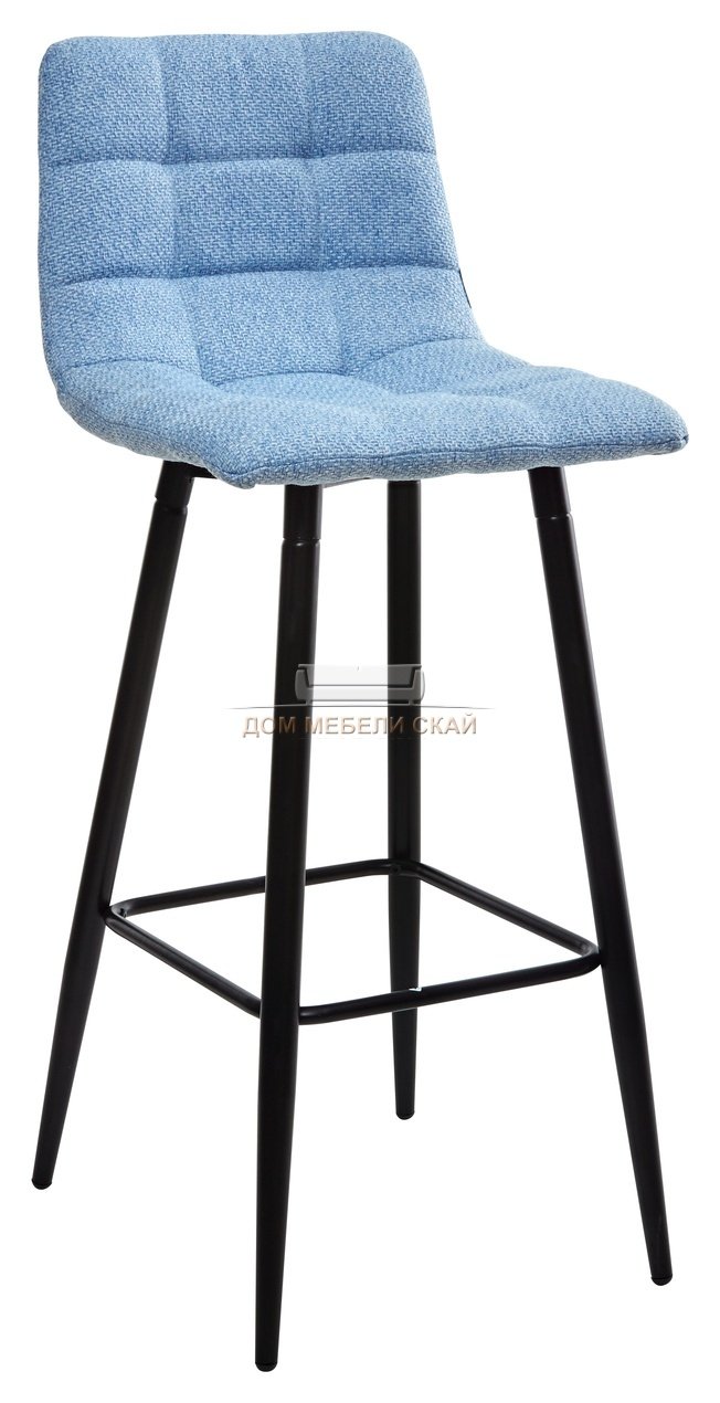 Барный стул SPICE, рогожка небесно-голубого цвета