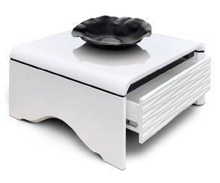Журнальный стол-тумба 3D-MODO Quadro II, белый глянец