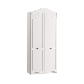 Шкаф 2-дверный Роуз 13.195, белый премиум/ясень ваниль