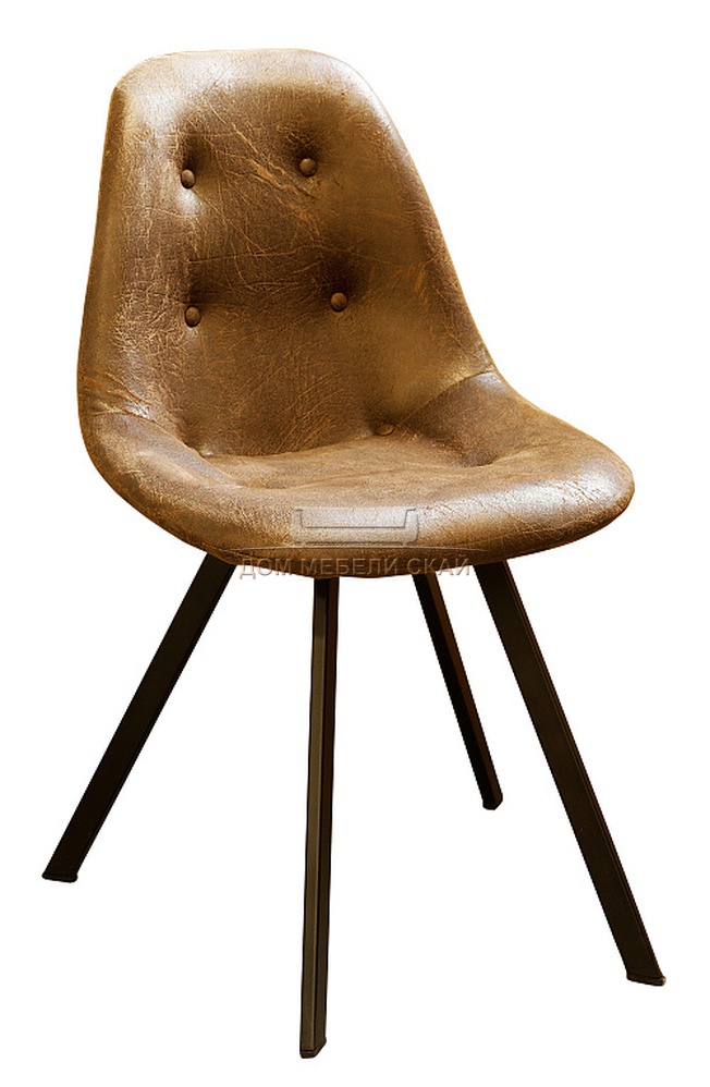 Стул Eames Loft, экокожа коричневого цвета