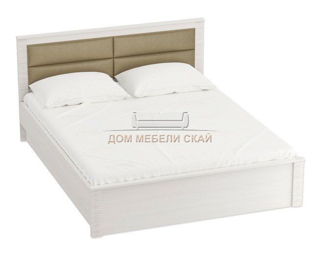 Кровать 1800 Элана с мягкой спинкой и подъемным механизмом, бодега белая