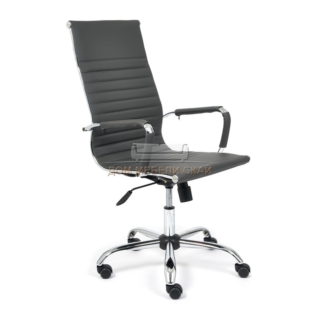 Кресло офисное Urban, экокожа серый металлик