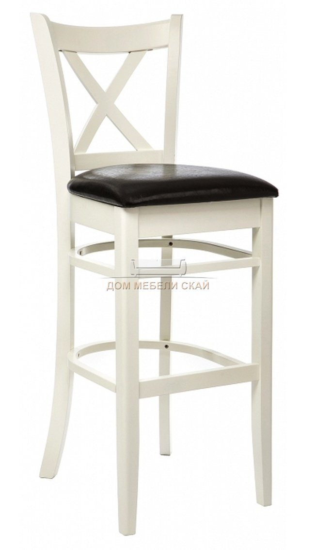 Барный стул Terra, buttermilk/brown экокожа коричневого цвета