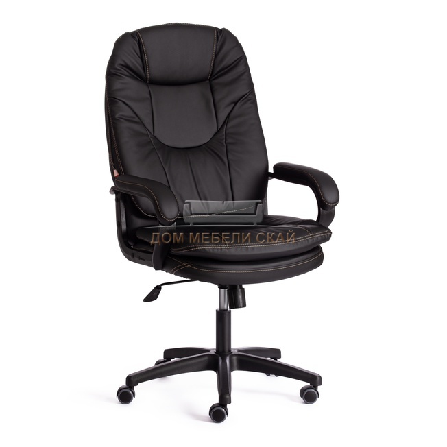 Кресло офисное Комфорт Comfort LT, черная экокожа 36-6