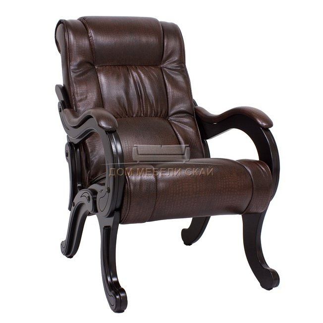 Кресло для отдыха Модель 71, венге/antik crocodile