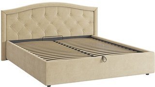 Кровать двуспальная 160x200 Верона 2 с подъемным механизмом, карамельный велюр