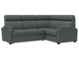 Угловой диван-кровать Омега 3-1, серая рогожка