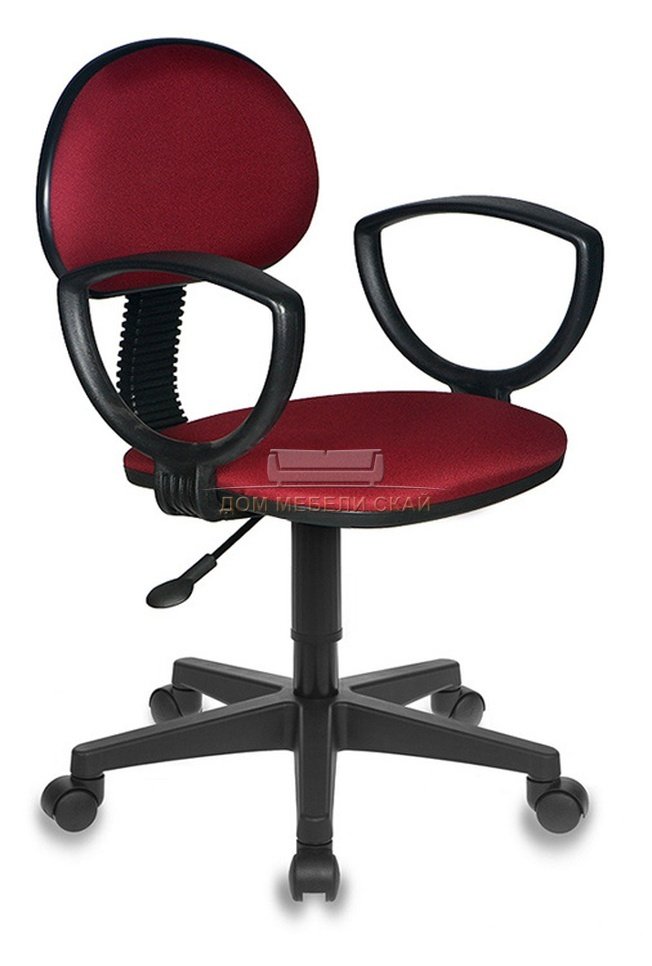 Кресло офисное CH-213AXN, бордовая ткань