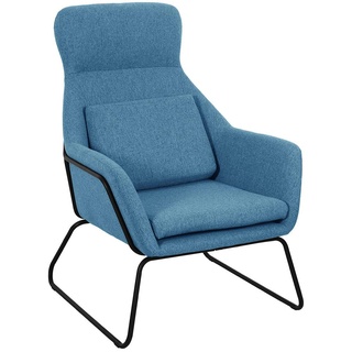 Кресло Archie, синяя рогожка
