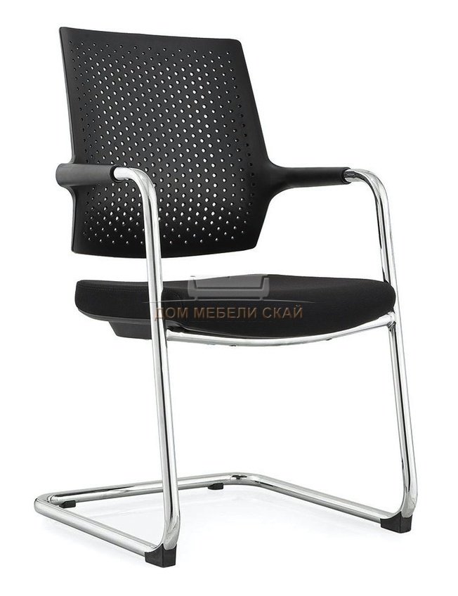 Кресло офисное Стайл 2 CF, хром/черная ткань/спинка черный пластик