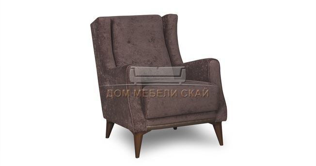 Кресло для отдыха Плимут, велюр тёмно-фиолетовый ТК 380