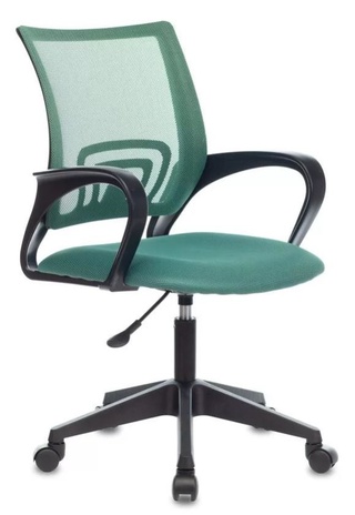 Кресло офисное TopChairs ST-Basic, сетка/ткань зеленый