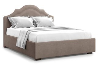 Кровать двуспальная 180x200 Madzore с подъемным механизмом, коричневый велюр velutto 22