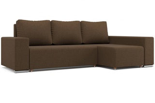 Угловой диван Маркиз, коричневая рогожка