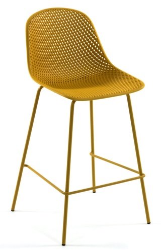 Барный стул Quinby, желтого цвета