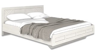 Кровать двуспальная Лозанна 1600, дуб белый