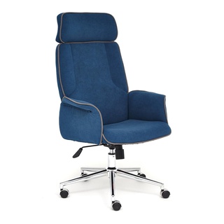 Кресло офисное Чарм Charm, флок синий 32