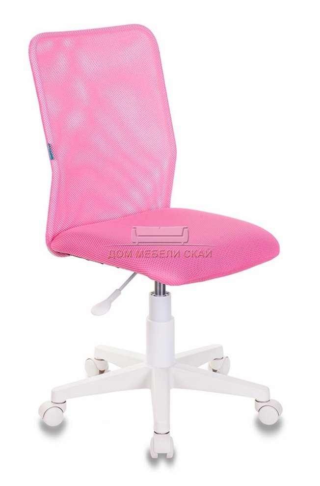 Кресло детское KD-9/WH, розовая ткань/сетка