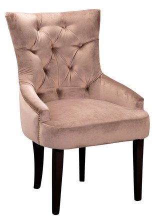 Стул-кресло Шарлотт, велюровый бежевого цвета