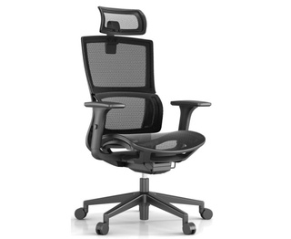 Кресло офисное Meta, черный пластик/черная сетка/черная сетка