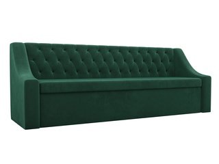 Кухонный диван со спальным местом Мерлин, зеленый/велюр