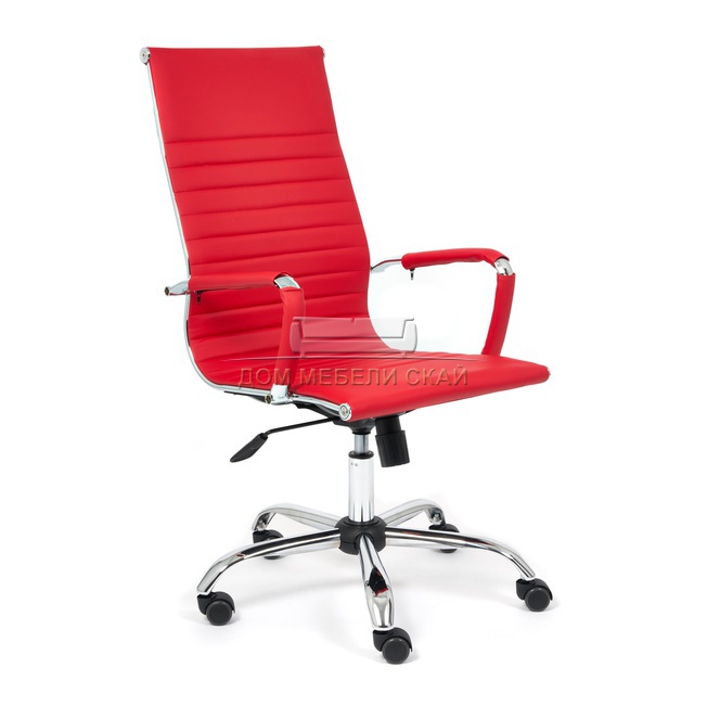 Кресло офисное Urban, экокожа красного цвета