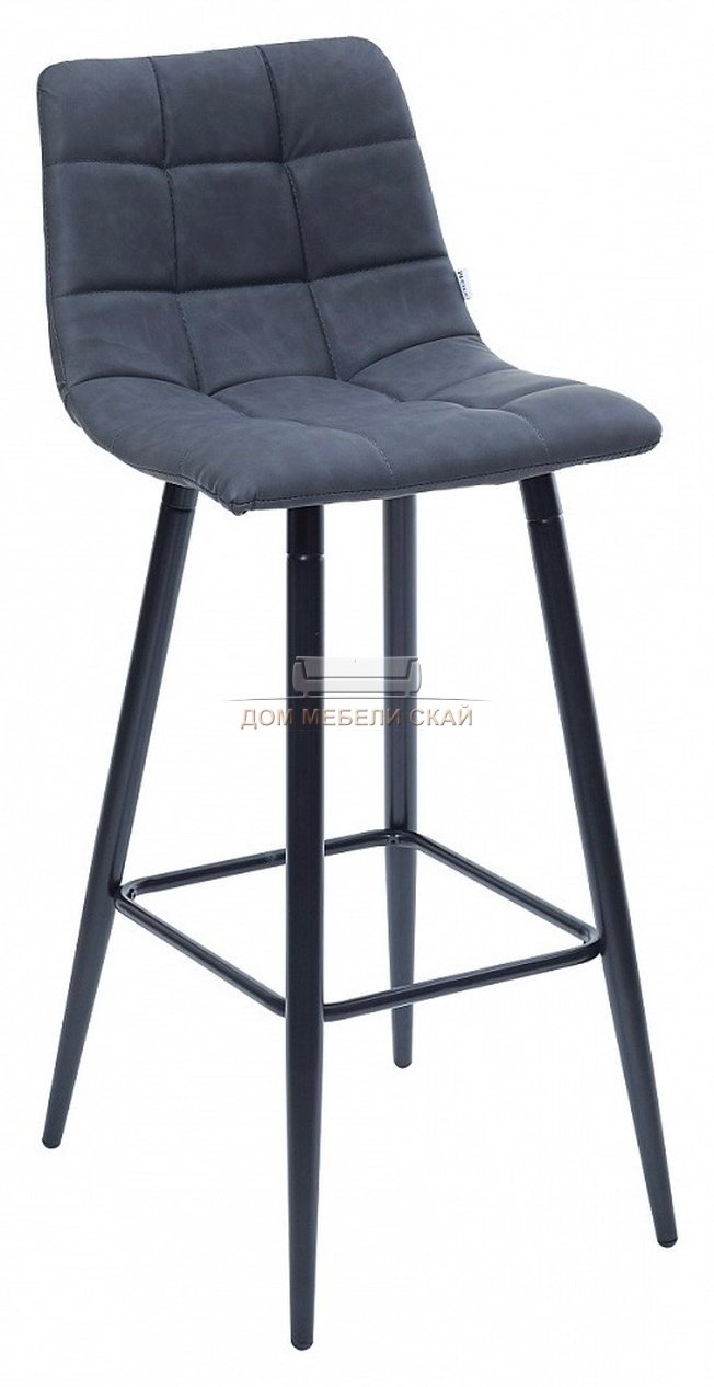 Барный стул SPICE, экокожа синего цвета