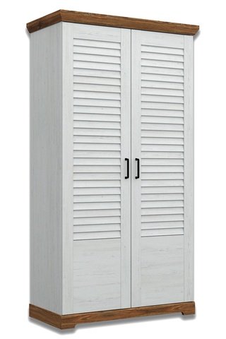 Шкаф 2-дверный Кантри для одежды, сосна/орех натуральный