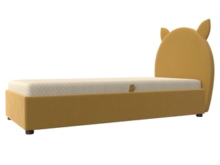 Кровать детская Бриони, желтый микровельвет