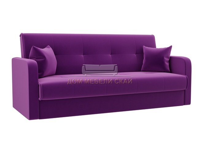 Диван-кровать Надежда, фиолетовый/микровельвет