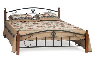 Кровать полутороспальная металлическая RUMBA AT-203 140x200