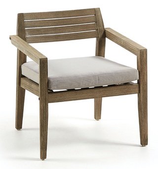 Кресло Climby из эвкалипта серого цвета