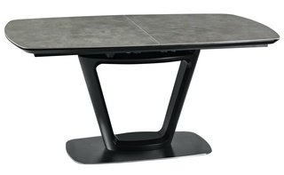 Стол обеденный раздвижной MARCO 160, черный/серый
