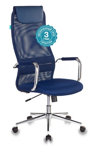Кресло руководителя KB-9N, синяя сетка