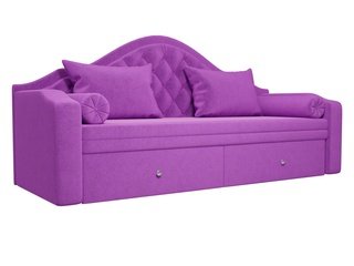 Диван-кровать софа Сойер, фиолетовый/микровельвет