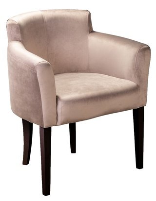 Стул-кресло Камилла, велюровый бежевого цвета